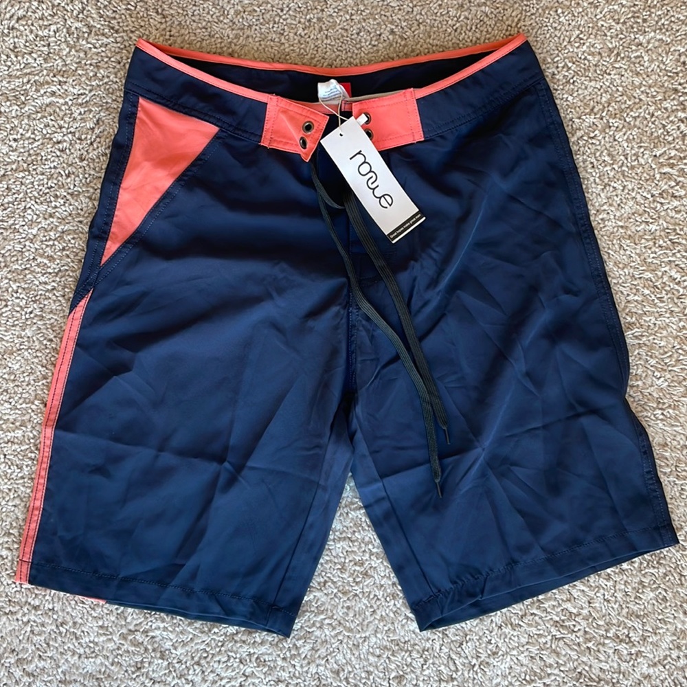 Nonwe Men's Swim Trunks Water Sport Printed Lightweight Quick Dry Drawstring